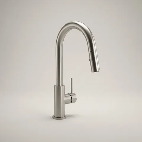 Brushed nickel mixer